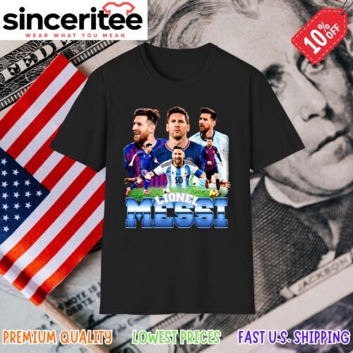 Lionel Messi t-shirt design in Black