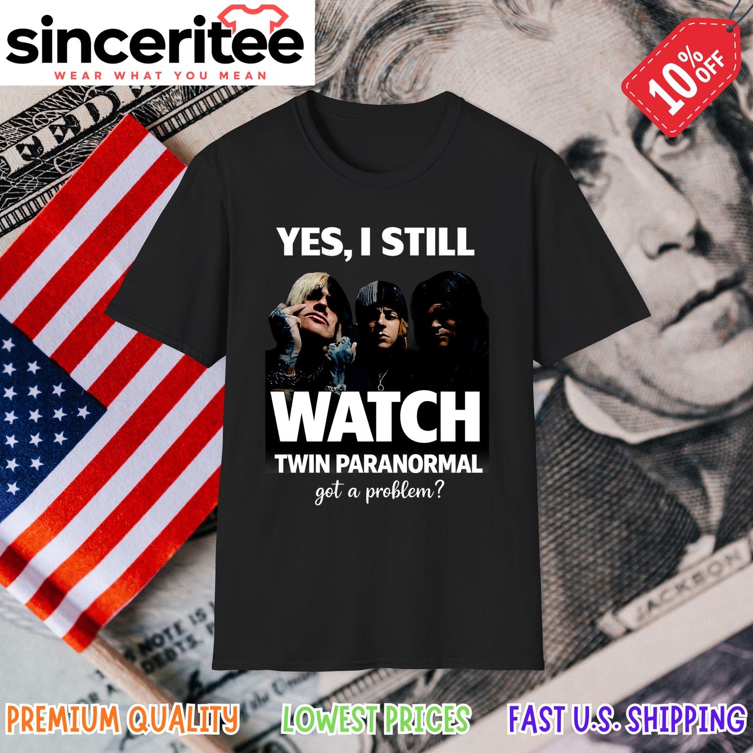 Twin Paranormal Ryan River Wyatt T-Shirt in Black