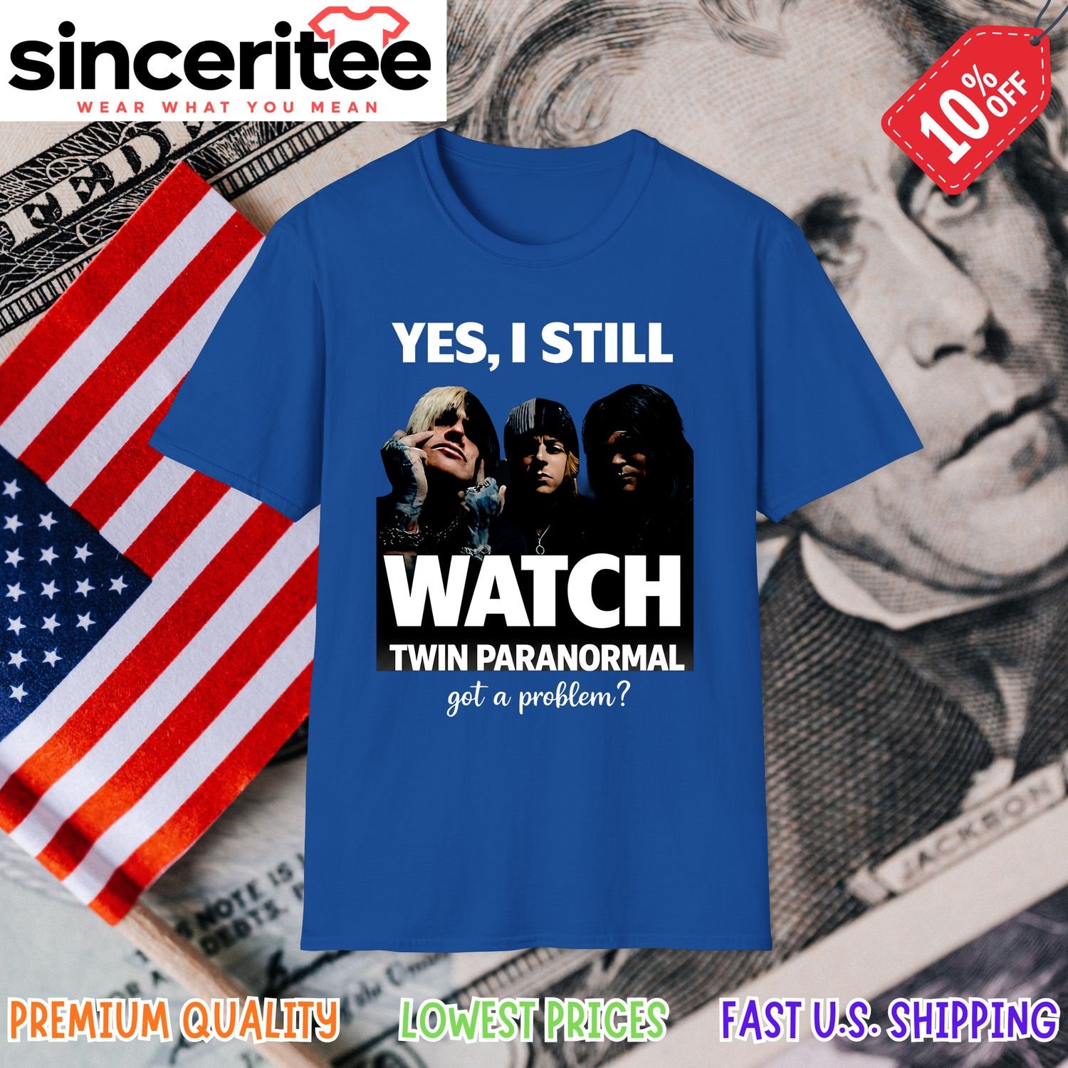 Twin Paranormal Ryan River Wyatt T-Shirt in Royal Blue
