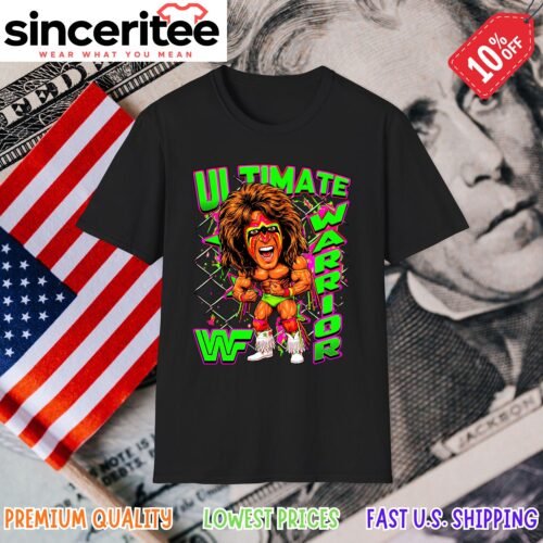 Ultimate Warrior WWF wrestling shirt in Black