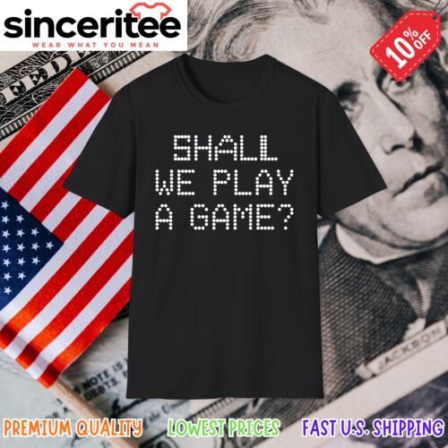 Shall We Play a Game WOPR t-shirt in Black