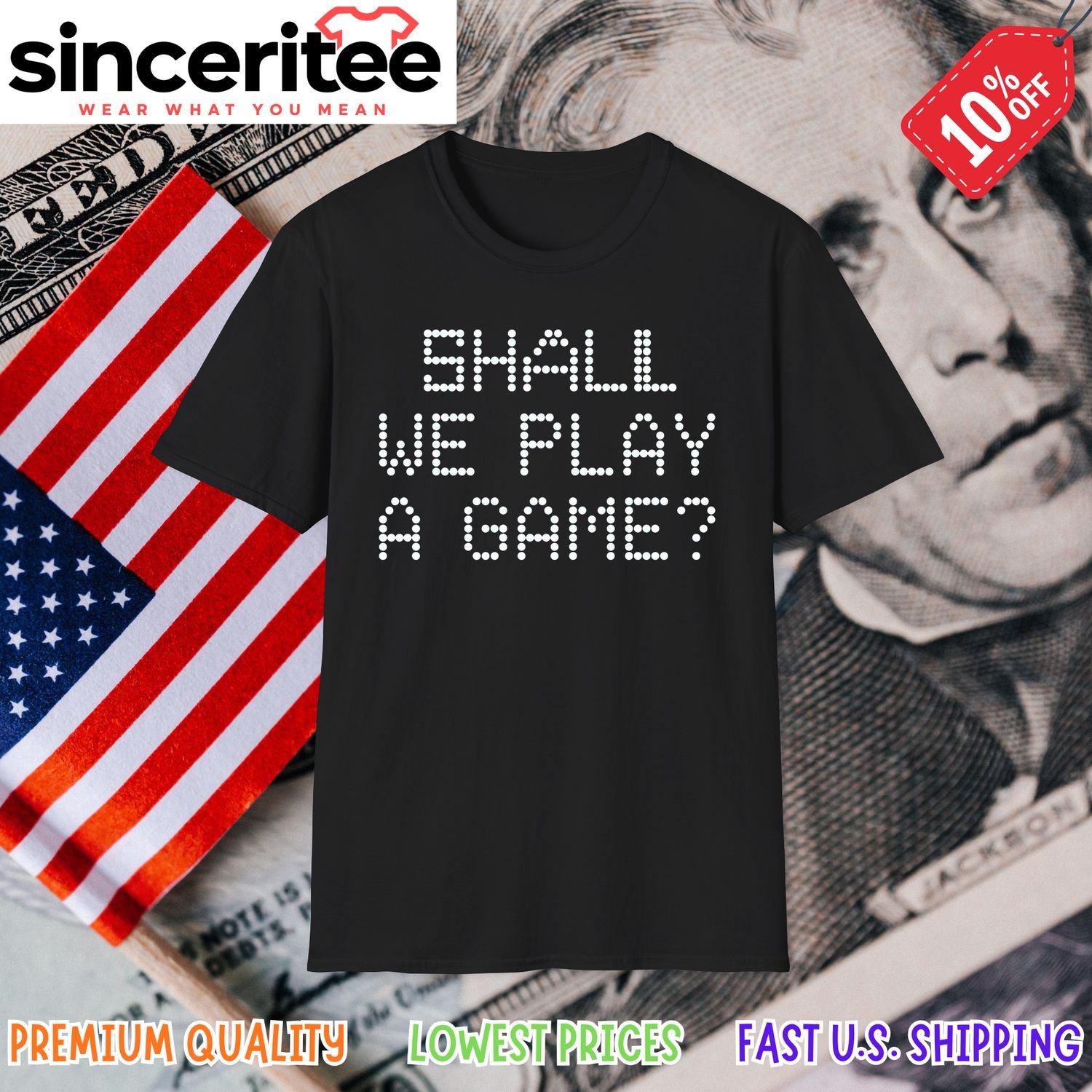 Shall We Play a Game WOPR t-shirt in Black