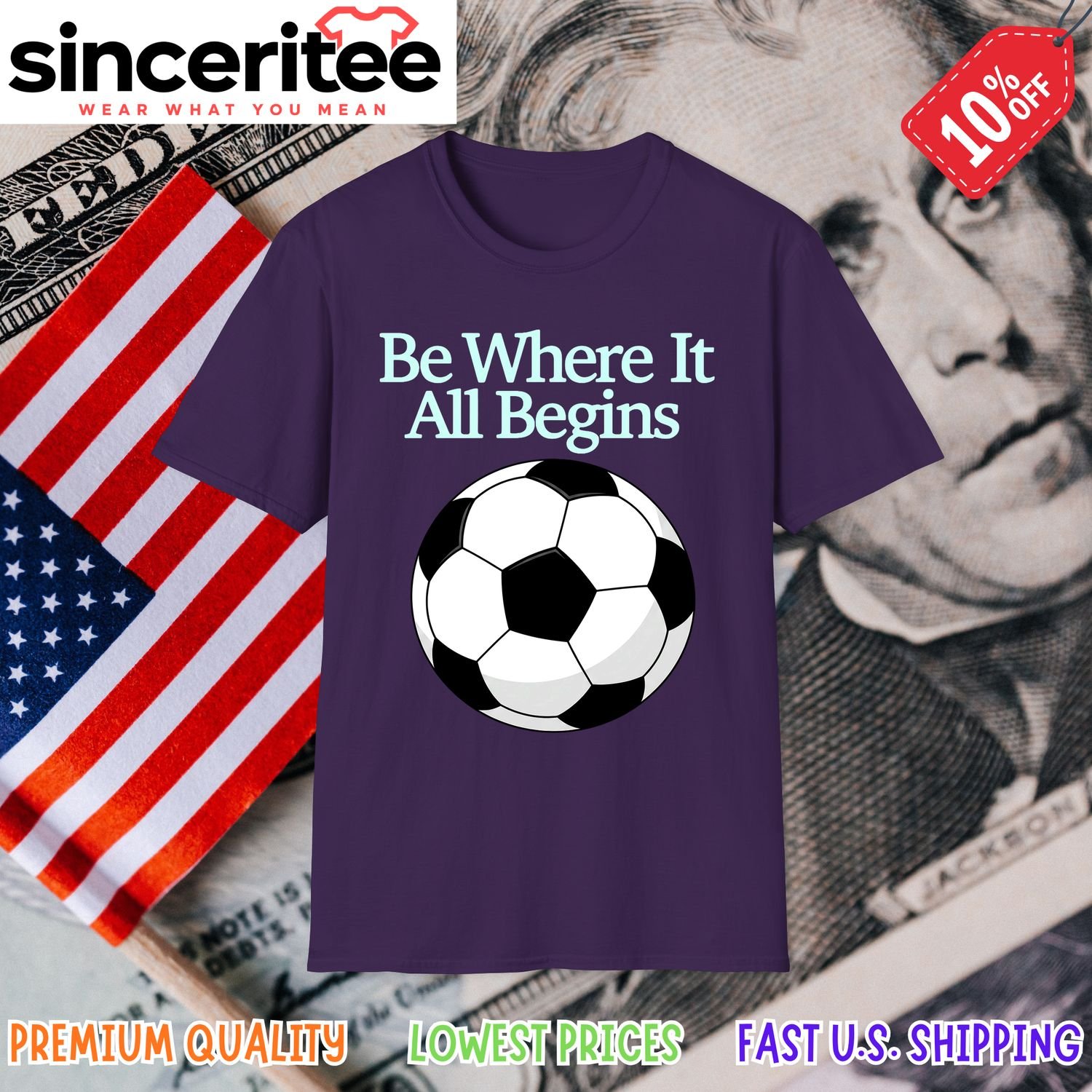 2026 World Cup T-shirt in Purple